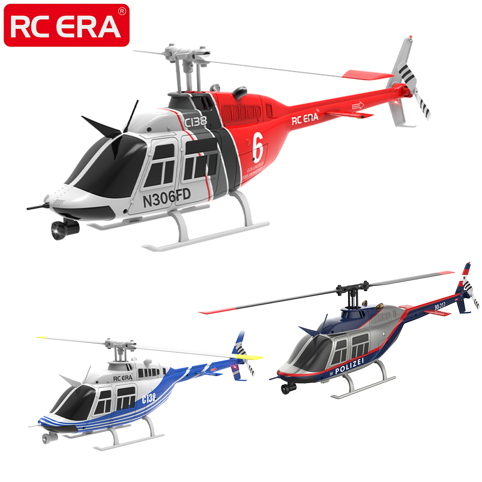 Rc Helicopter Large - RC ERA C138 BELL 206 Jet