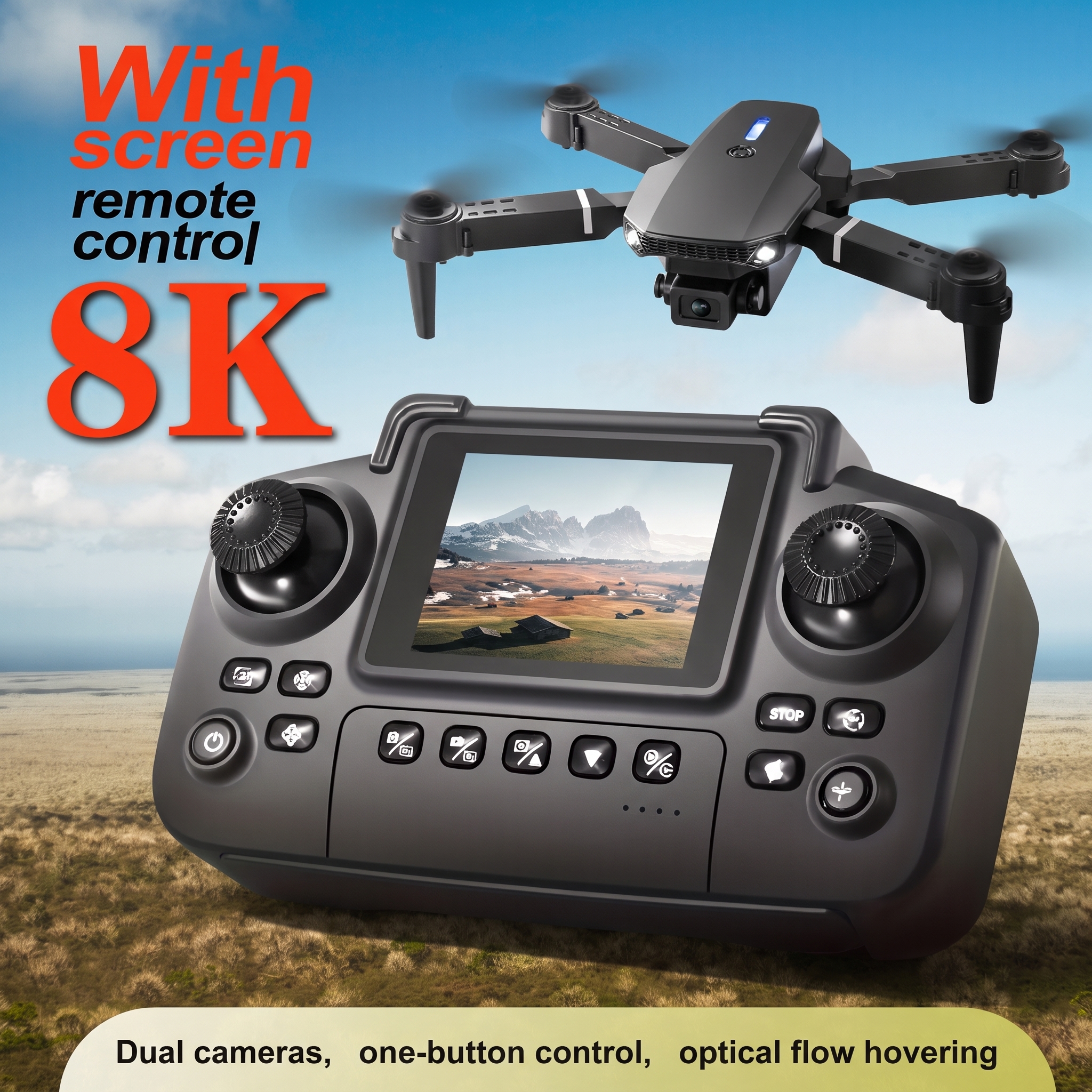 Rc Helicopter Case - Drone Pieghevole E88PRO MAX 2026 Aggiornato