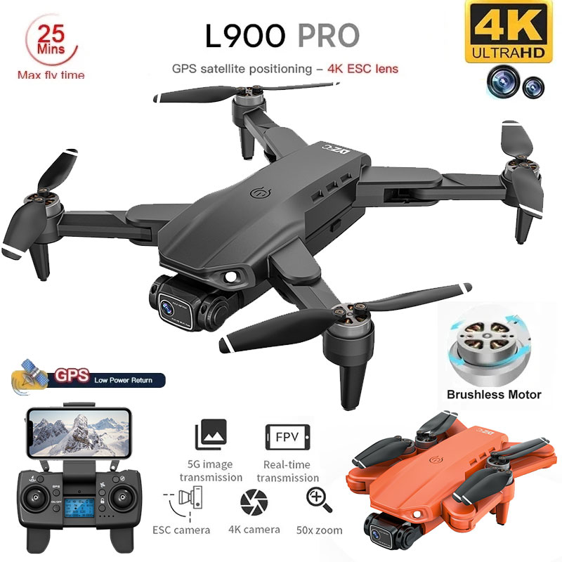 Rc Helicopter Electric - L900 Pro GPS Drone 4K Professionale