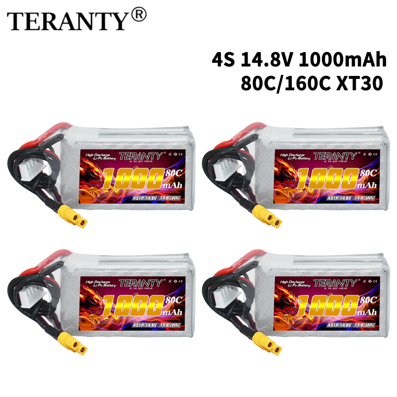Rc Helicopter Parts - Batteria Lipo TERANTY 4S 1000mAh 14.8V
