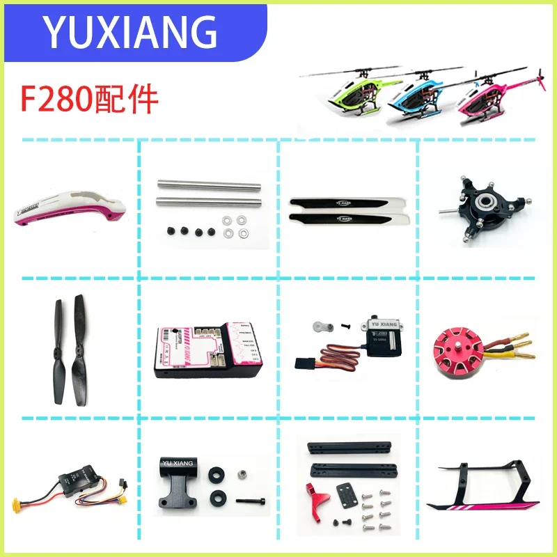 Rc Helicopter Coaxial - YUXIANG F280 6CH 3D RC Elicottero