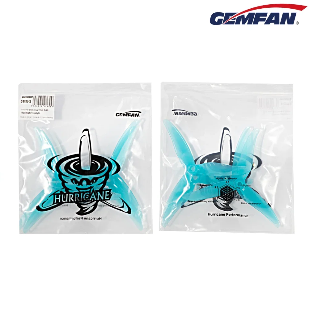 Rc Helicopter Blade - 10 paia (10CW + 10CCW) Gemfan