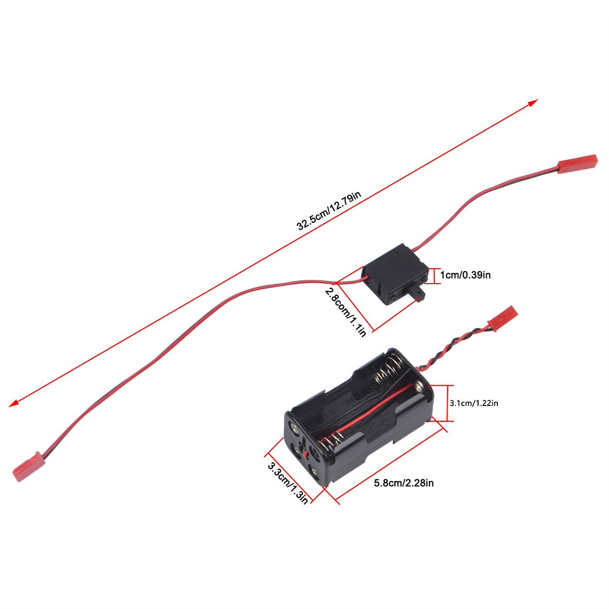Rc Helicopter Nitro - Contenitore batteria AA a 4 celle