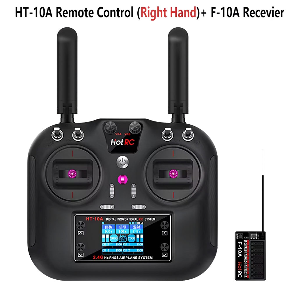 Rc Helicopter Battery - Trasmettitore Hotrc HT-10A 2.4G 10CH con