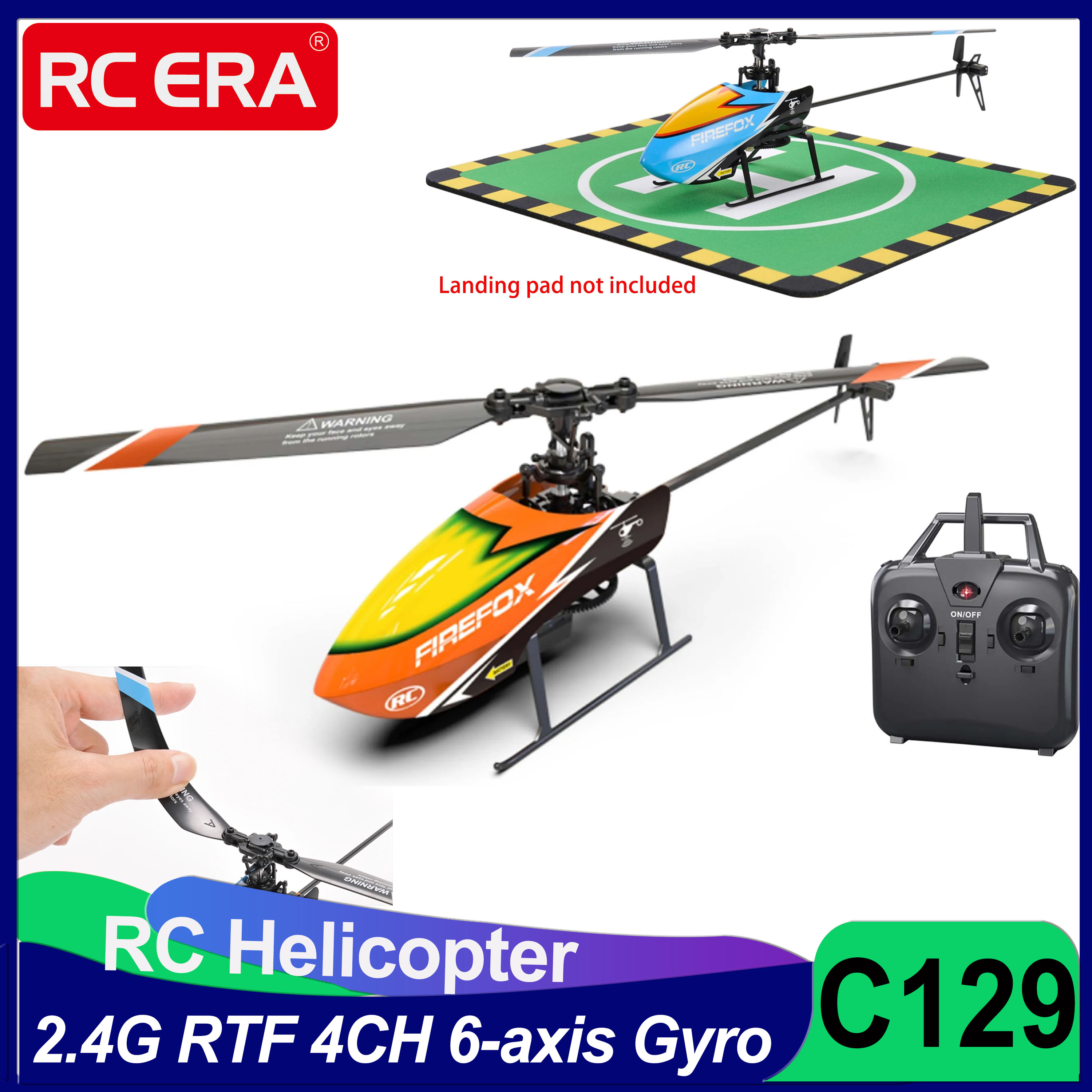 Rc Helicopter Large - C129 RC Elicottero RTF 4CH Giroscopio