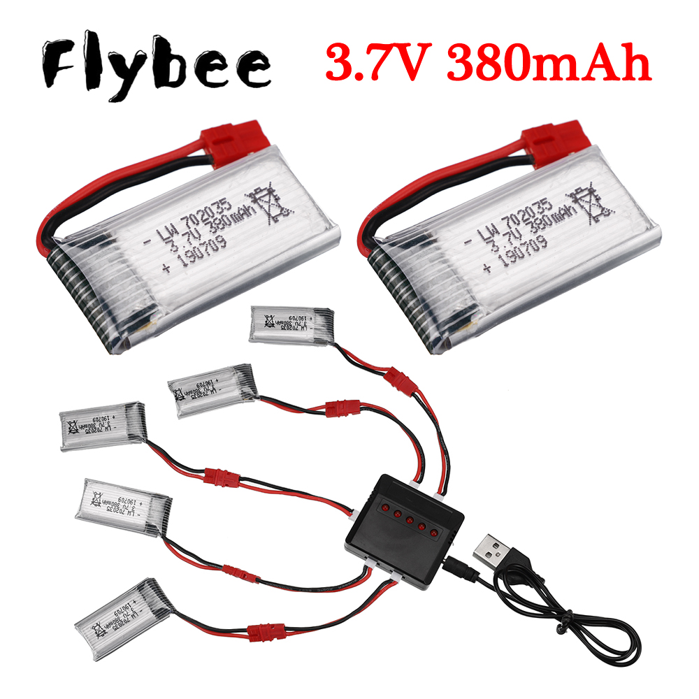 Rc Helicopter Charger - Batteria Lipo 3.7V 380mAh con caricabatterie