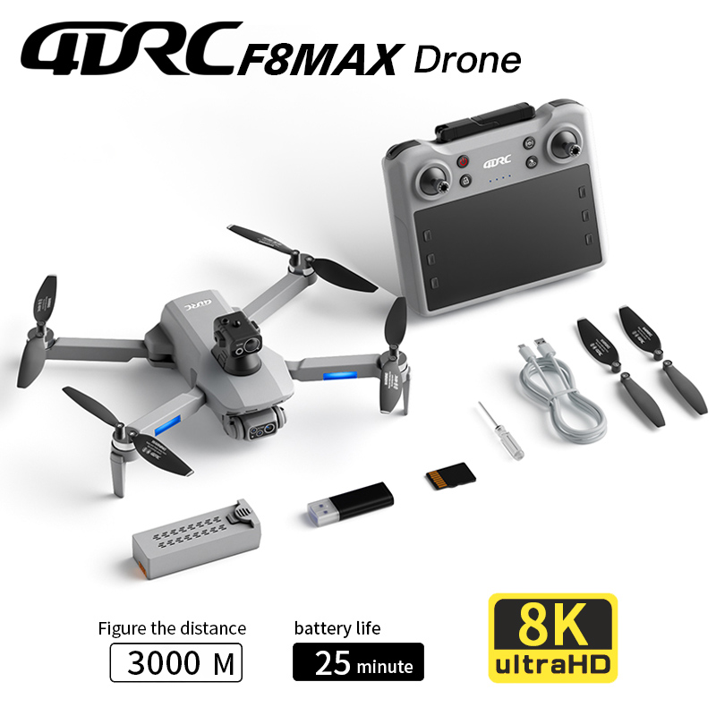 Rc Helicopter Electric - F8 MAX GPS Drone Professionale 8K