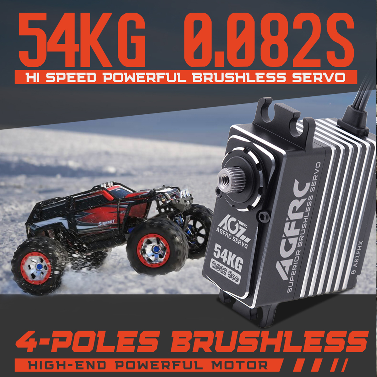Rc Helicopter Large - Servomotore digitale brushless AGFRC A81FHX 54KG