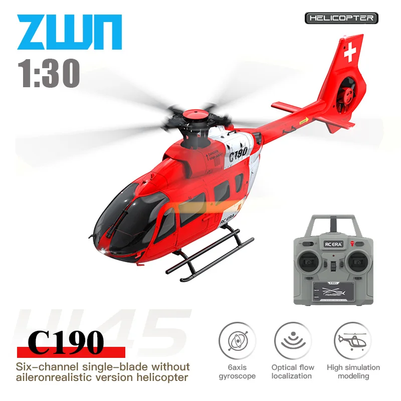 Rc Helicopter Large - C190 RC Elicottero 2.4G 6-Aixs Giroscopio
