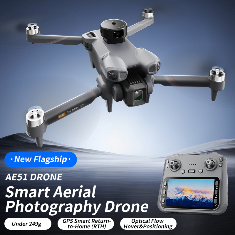 Rc Helicopter Large - Drone RC Pieghevole AE51 GPS con