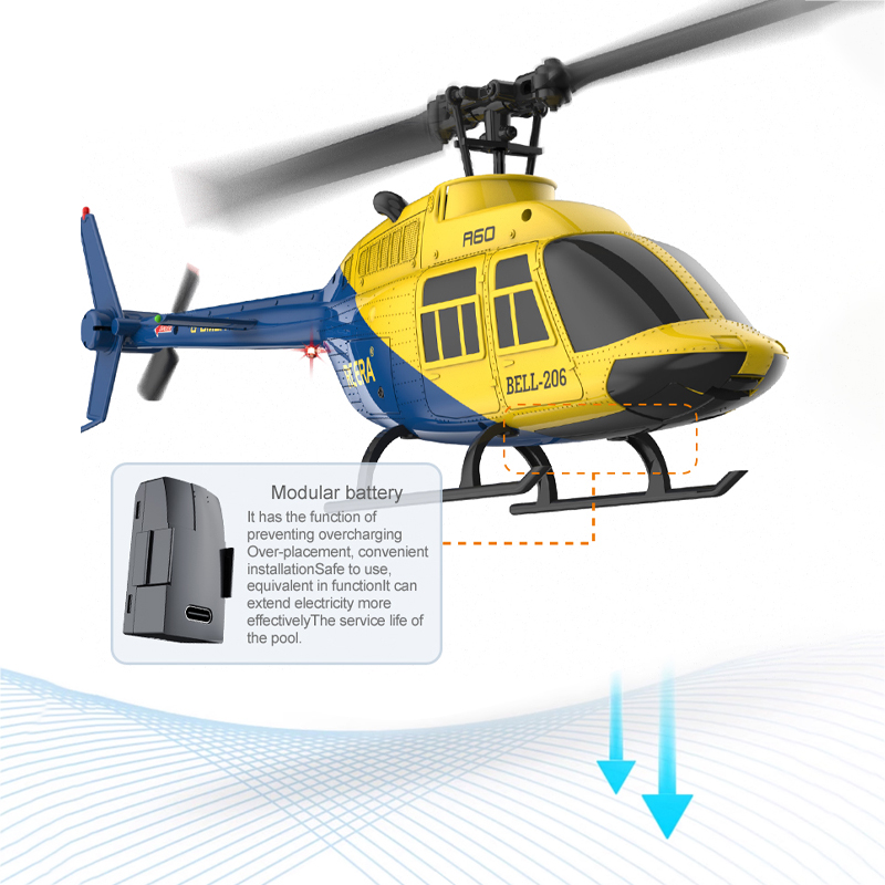 A60 RC Elicottero 2.4G 6-Aixs  - Rc Helicopter Large recensione e prezzo