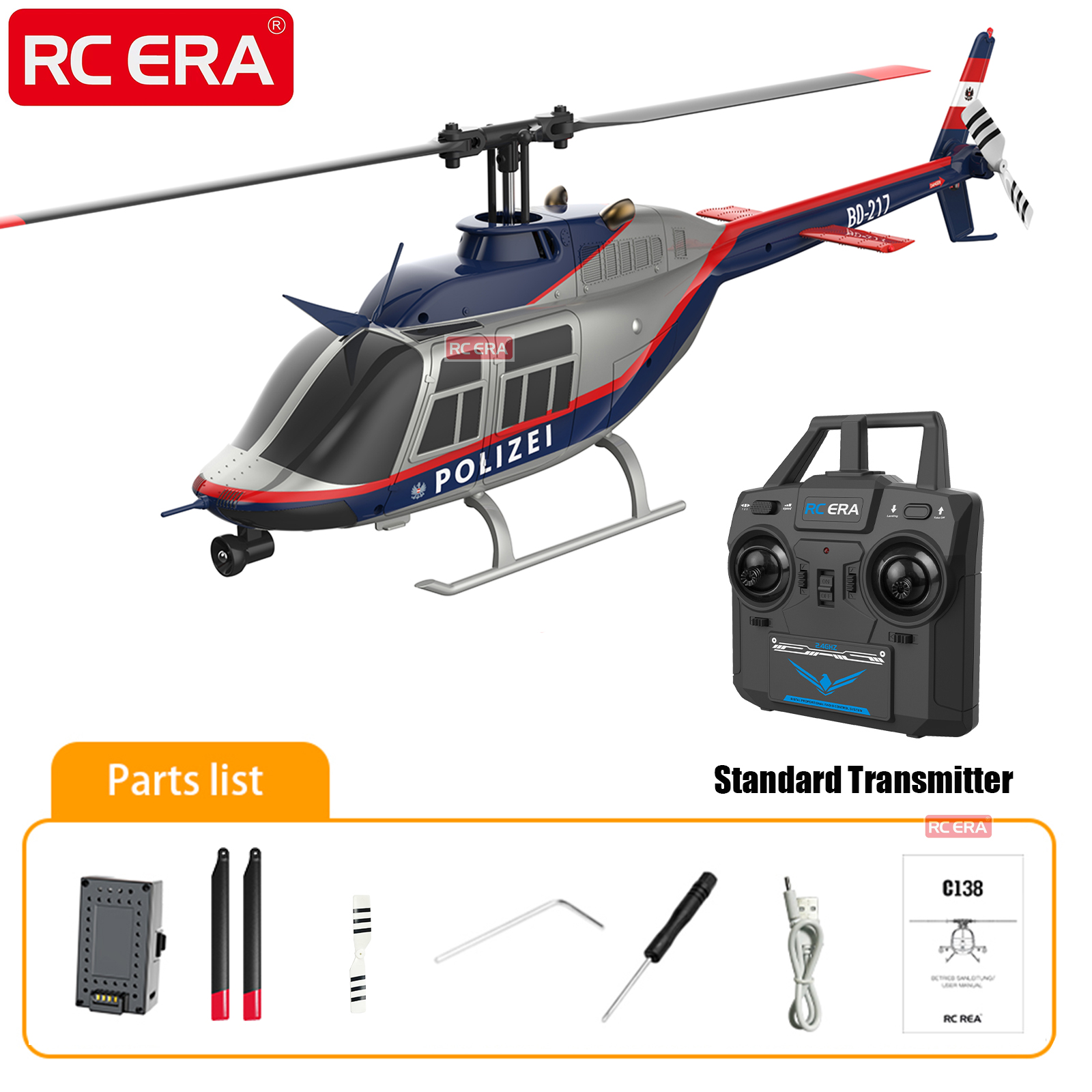 RC ERA C138 BELL 206 Jet Range - Rc Helicopter Large recensione e prezzo