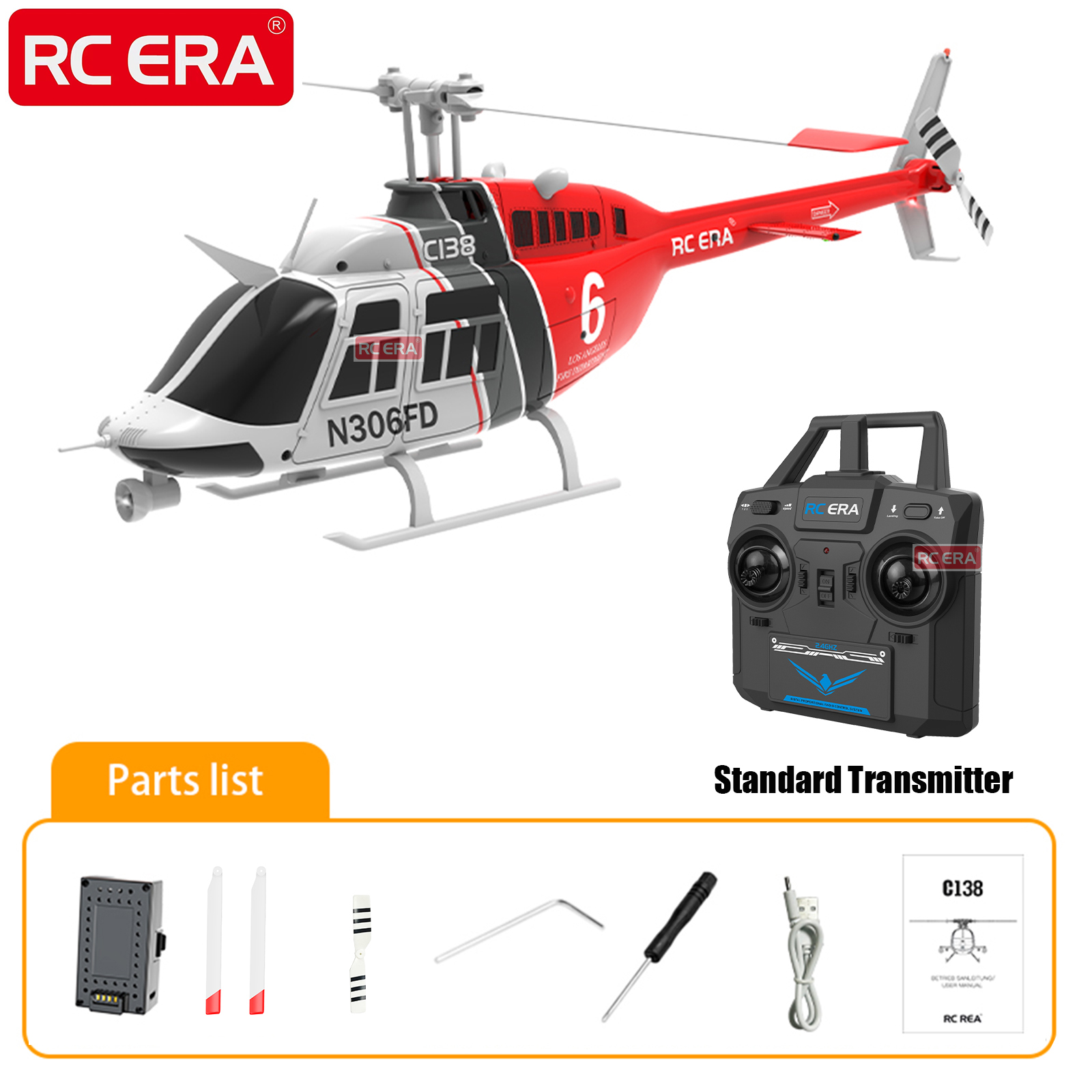 RC ERA C138 BELL 206 Jet Range - Rc Helicopter Large recensione e prezzo