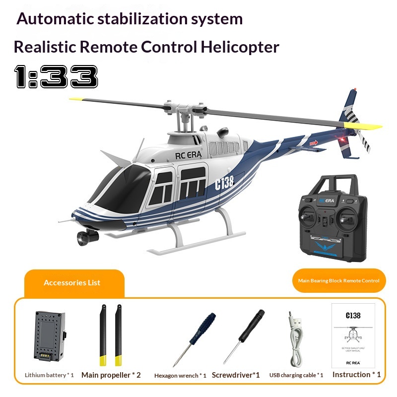 Elicottero RC Bell 206 C138 in - Rc Helicopter Single Rotor recensione e prezzo