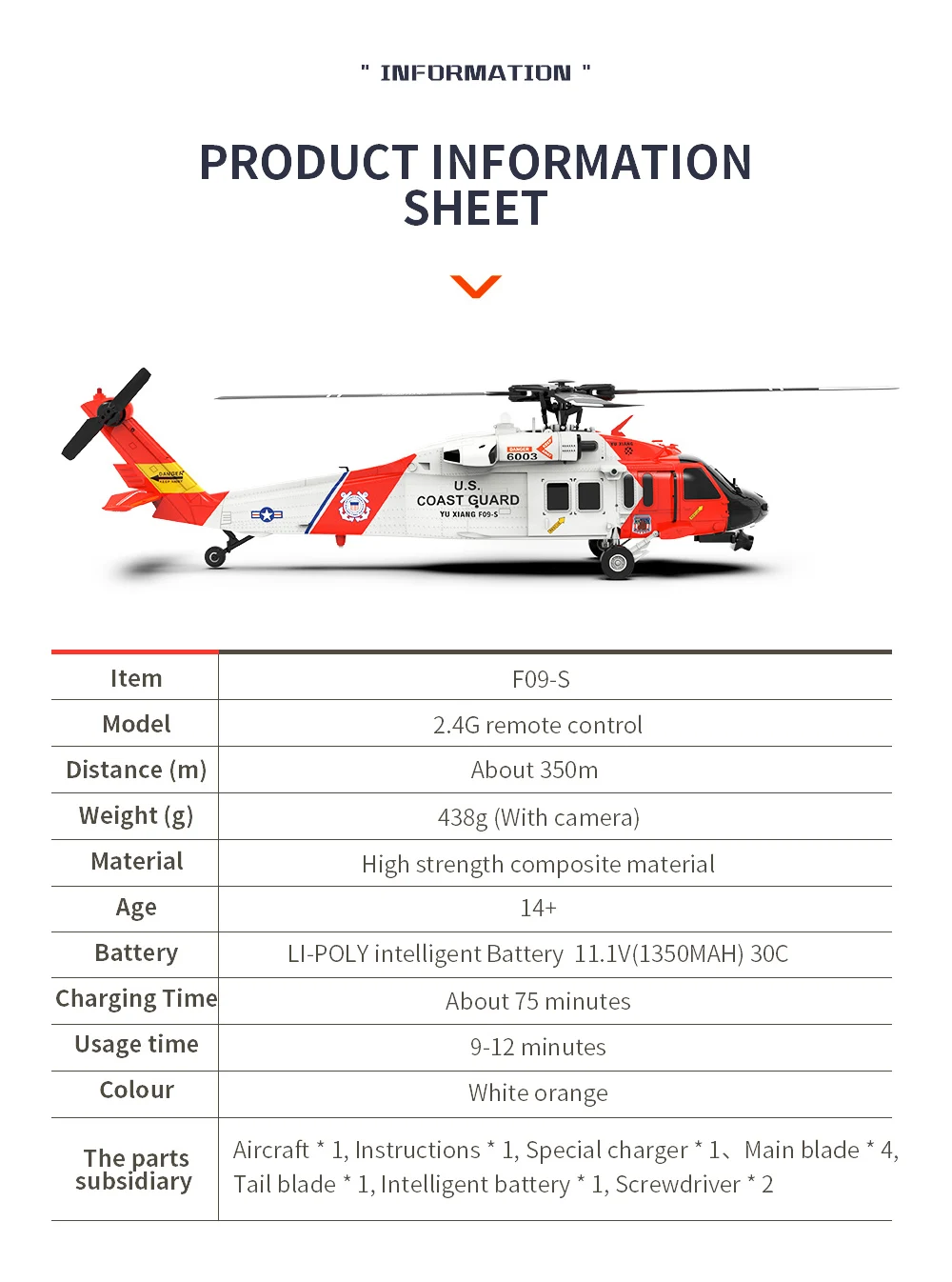 YU XIANG F09-S Batteria 6CH UH - Rc Helicopter Coaxial recensione e prezzo