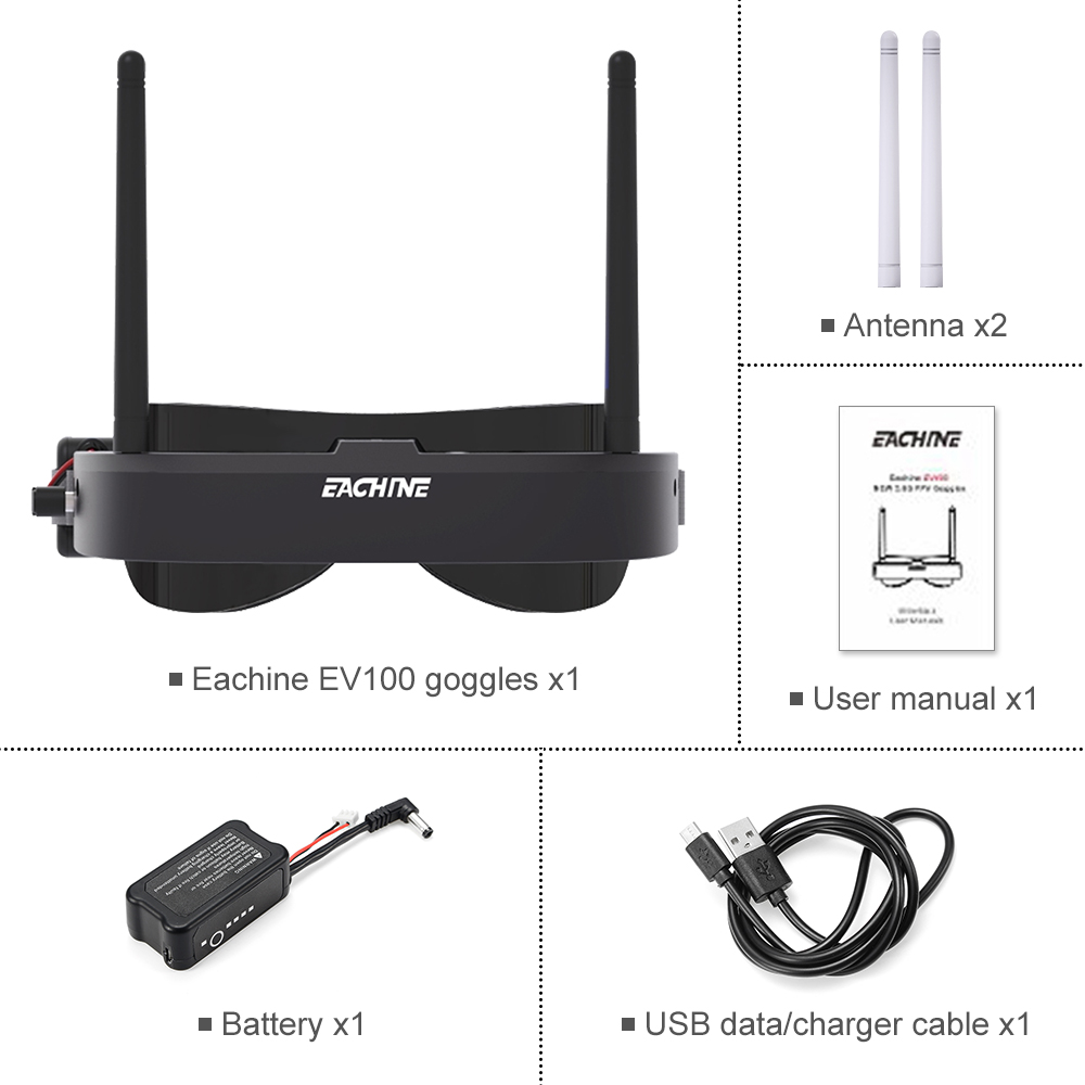 Eachine EV100 720*540 5.8G 72C - Rc Helicopter Case recensione e prezzo