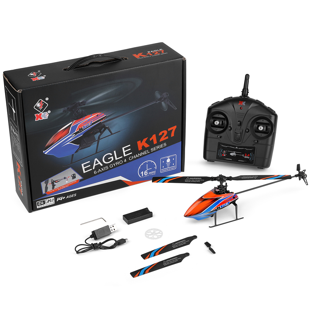WLtoys XK K127 2.4G 4CH 6-Aixs - Rc Helicopter Single Rotor recensione e prezzo