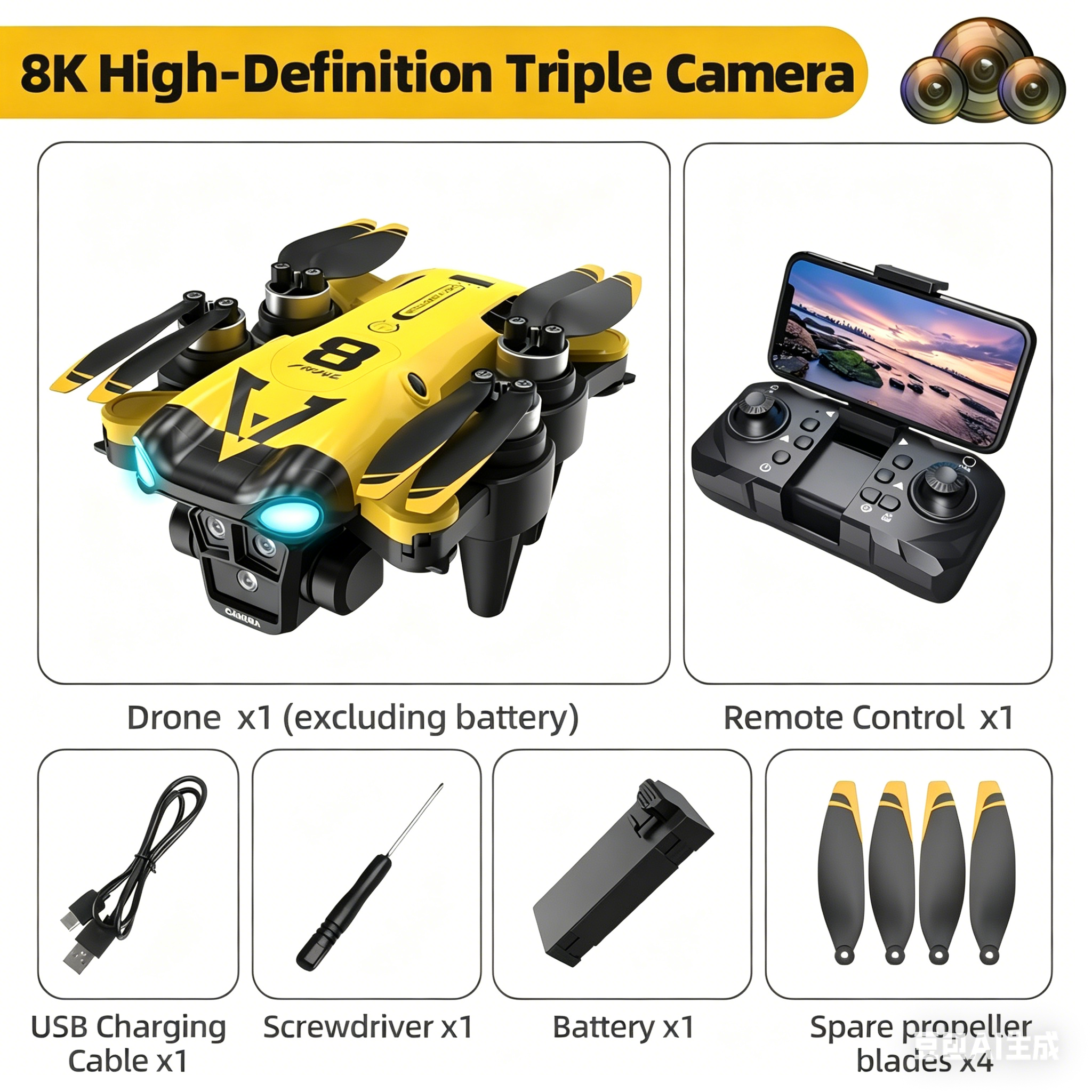 Nuovo Quadricottero con Tripla - Rc Helicopter Case recensione e prezzo
