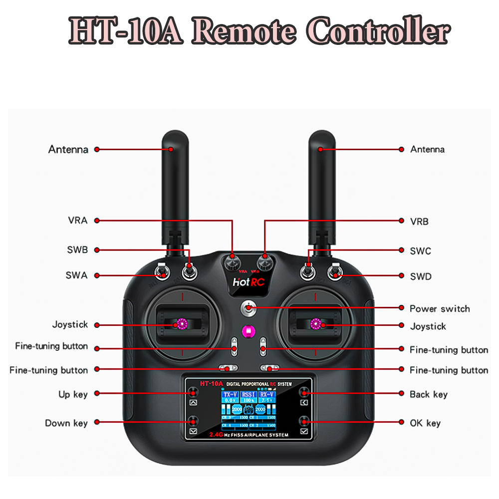 Trasmettitore Hotrc HT-10A 2.4 - Rc Helicopter Battery recensione e prezzo