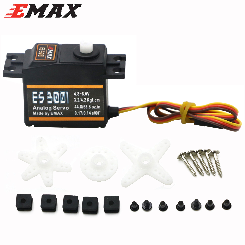 1/4 Pezzi EMAX ES3001 4.8-6.0V - Rc Helicopter Servo recensione e prezzo