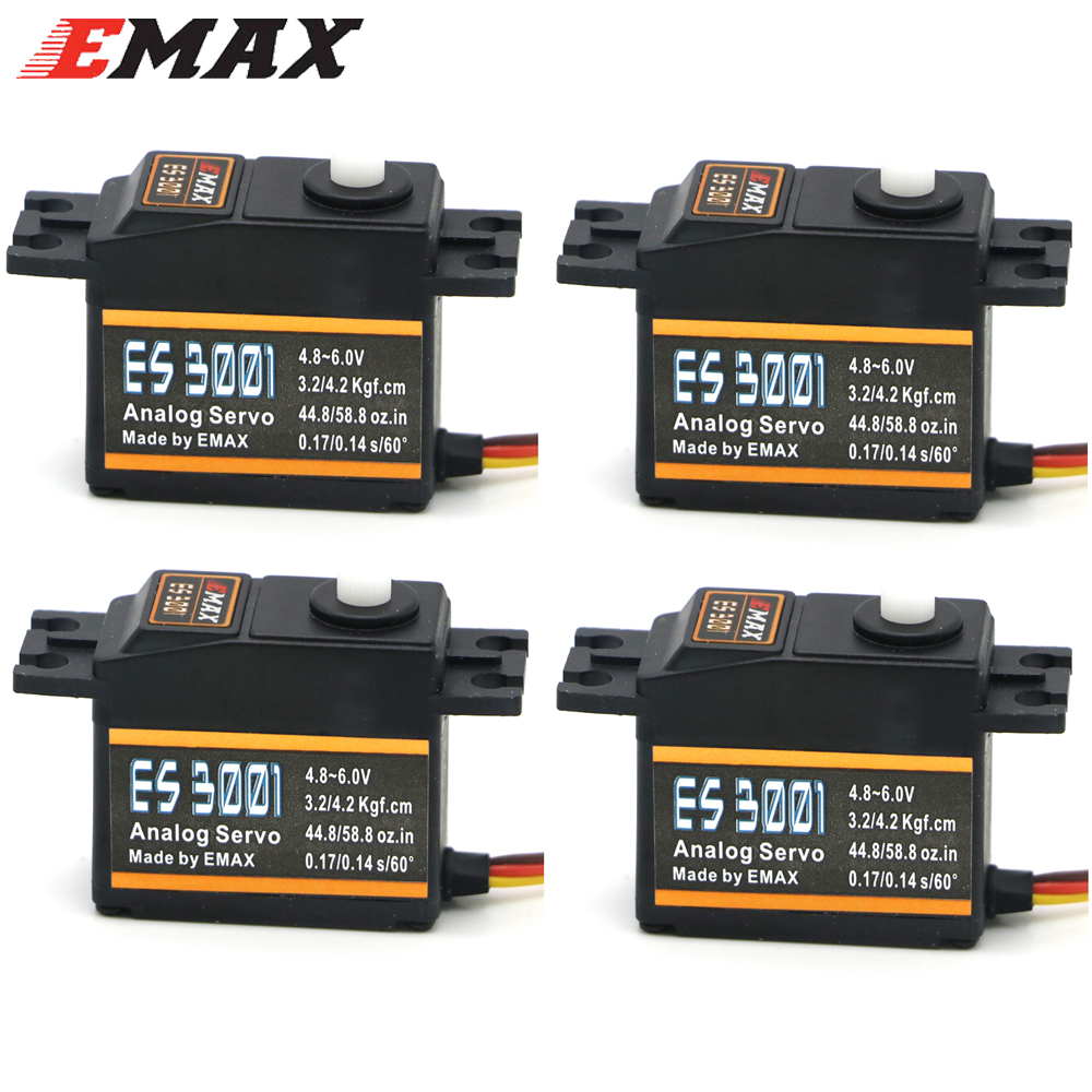 1/4 Pezzi EMAX ES3001 4.8-6.0V - Rc Helicopter Servo recensione e prezzo